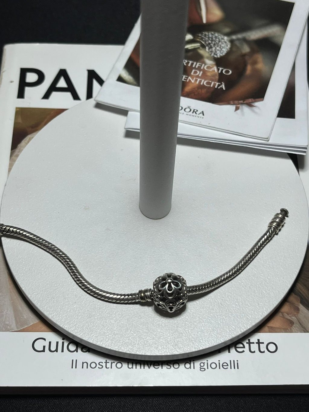 Charm Openwork Fiori di Melo in Argento