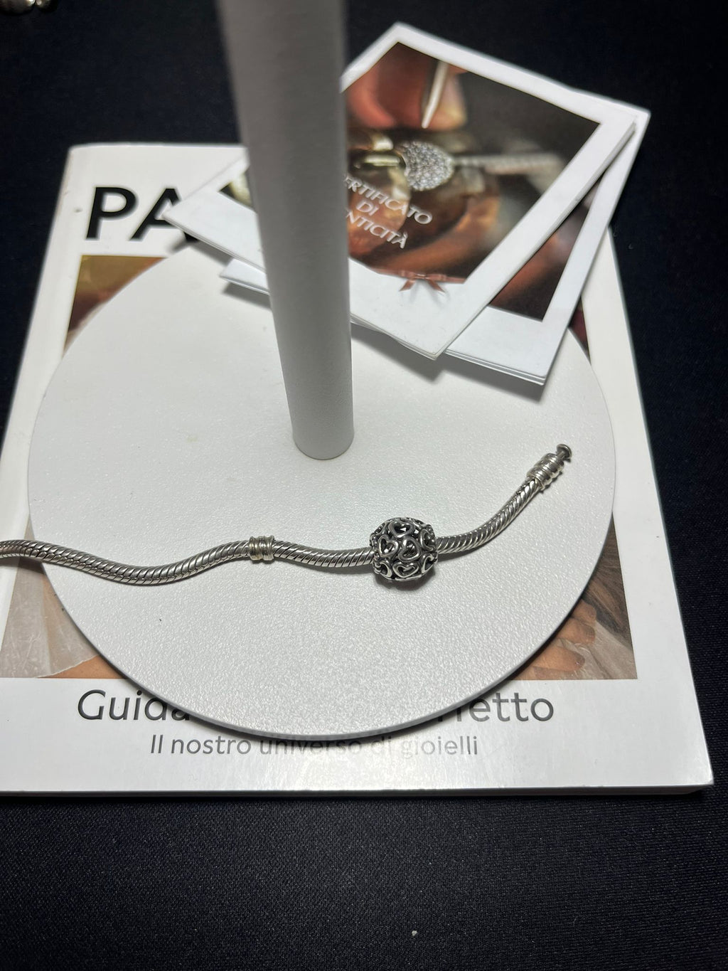 Charm Open Hearts in Argento