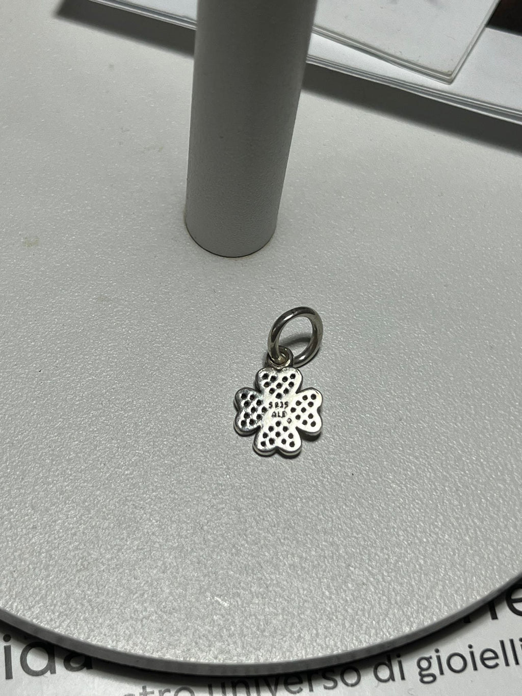 Charm Pendente Quadrifoglio in Argento