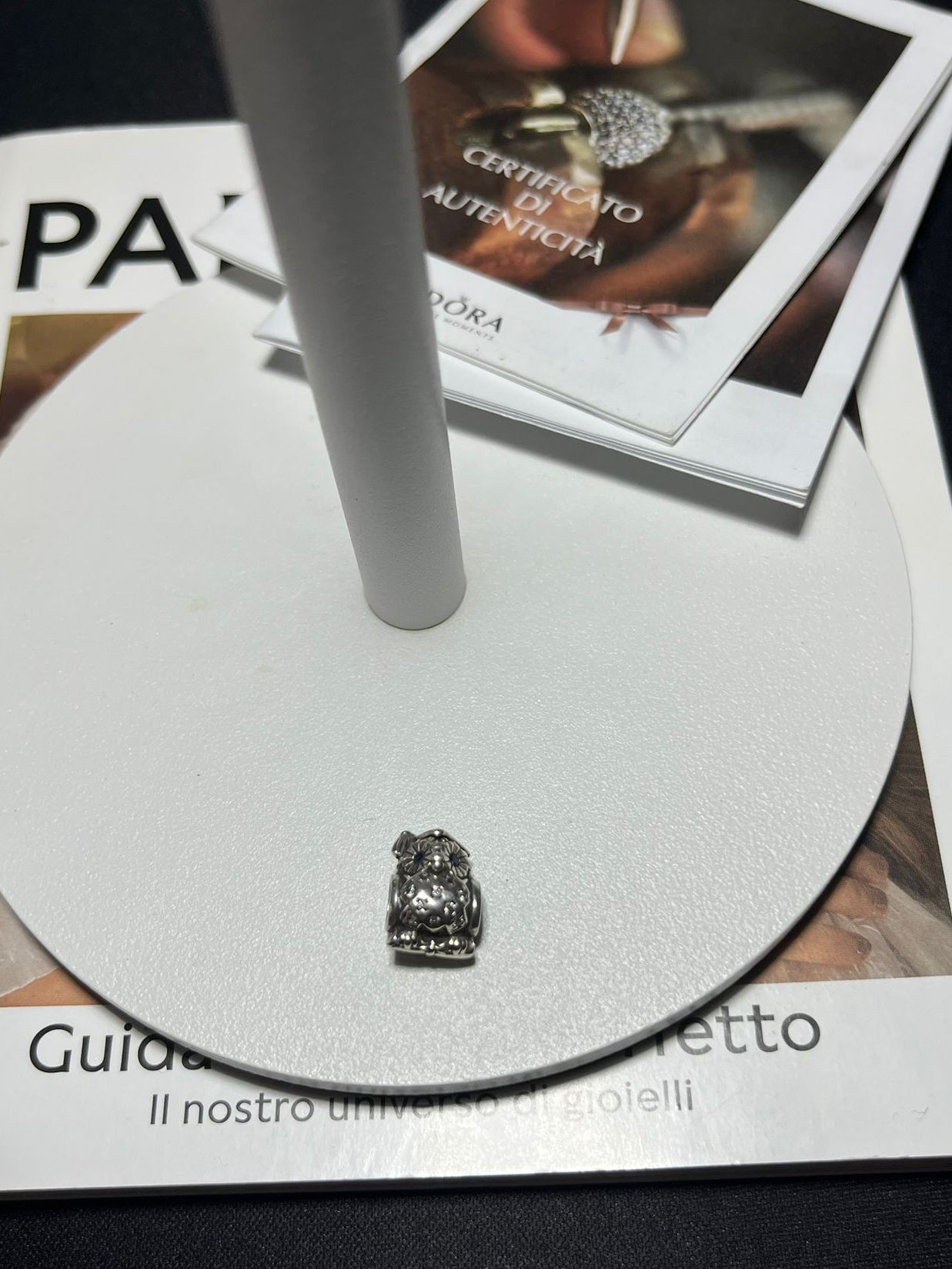 Charm Gufo Laurea in Argento