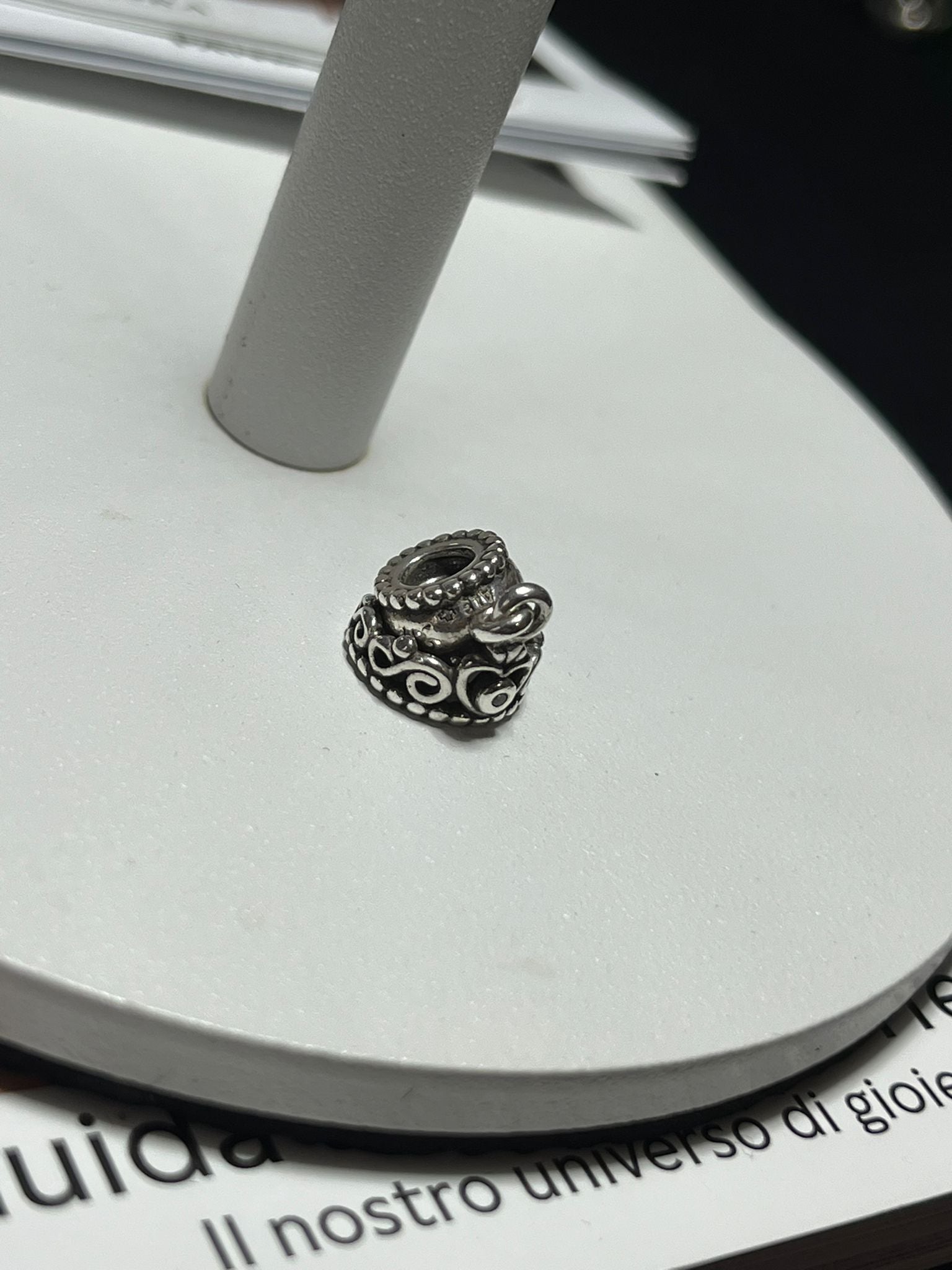 Charm pendente Corona Princess in Argento