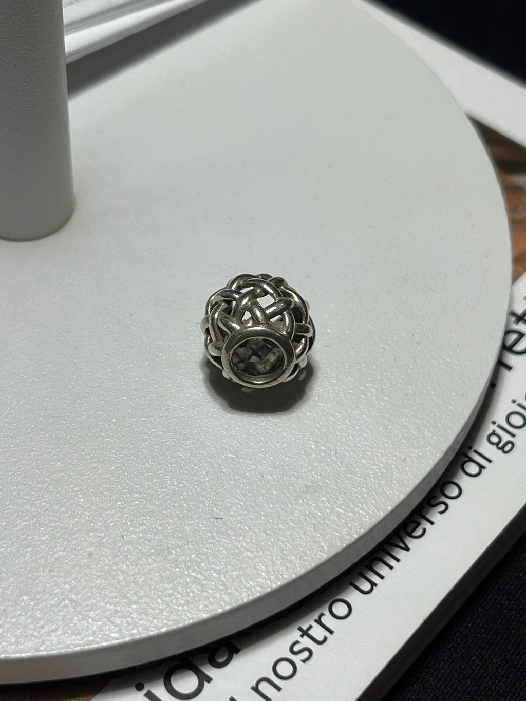 Charm Openwork Intreccio in Argento