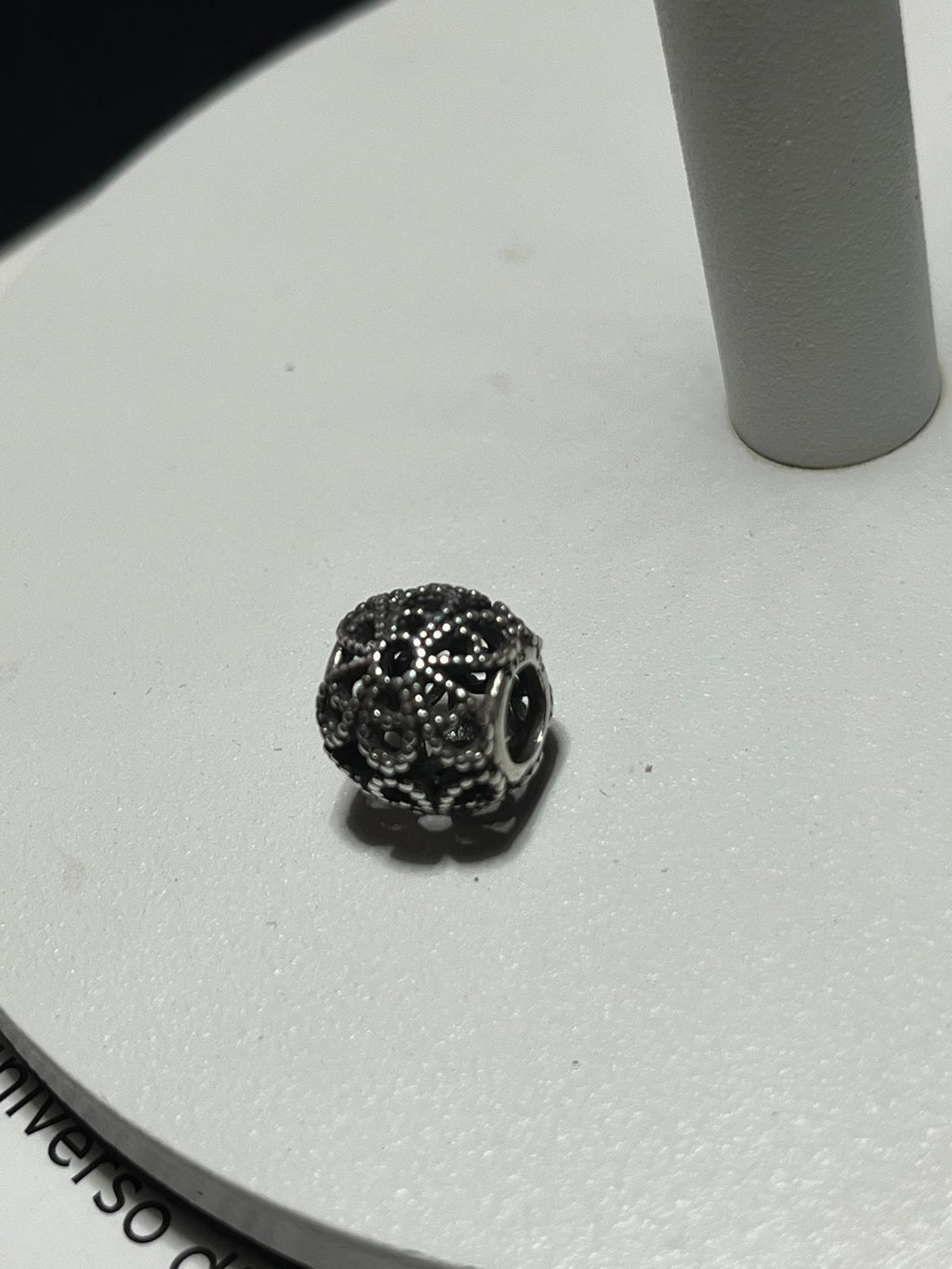 Charm Openwork Fiore in Argento