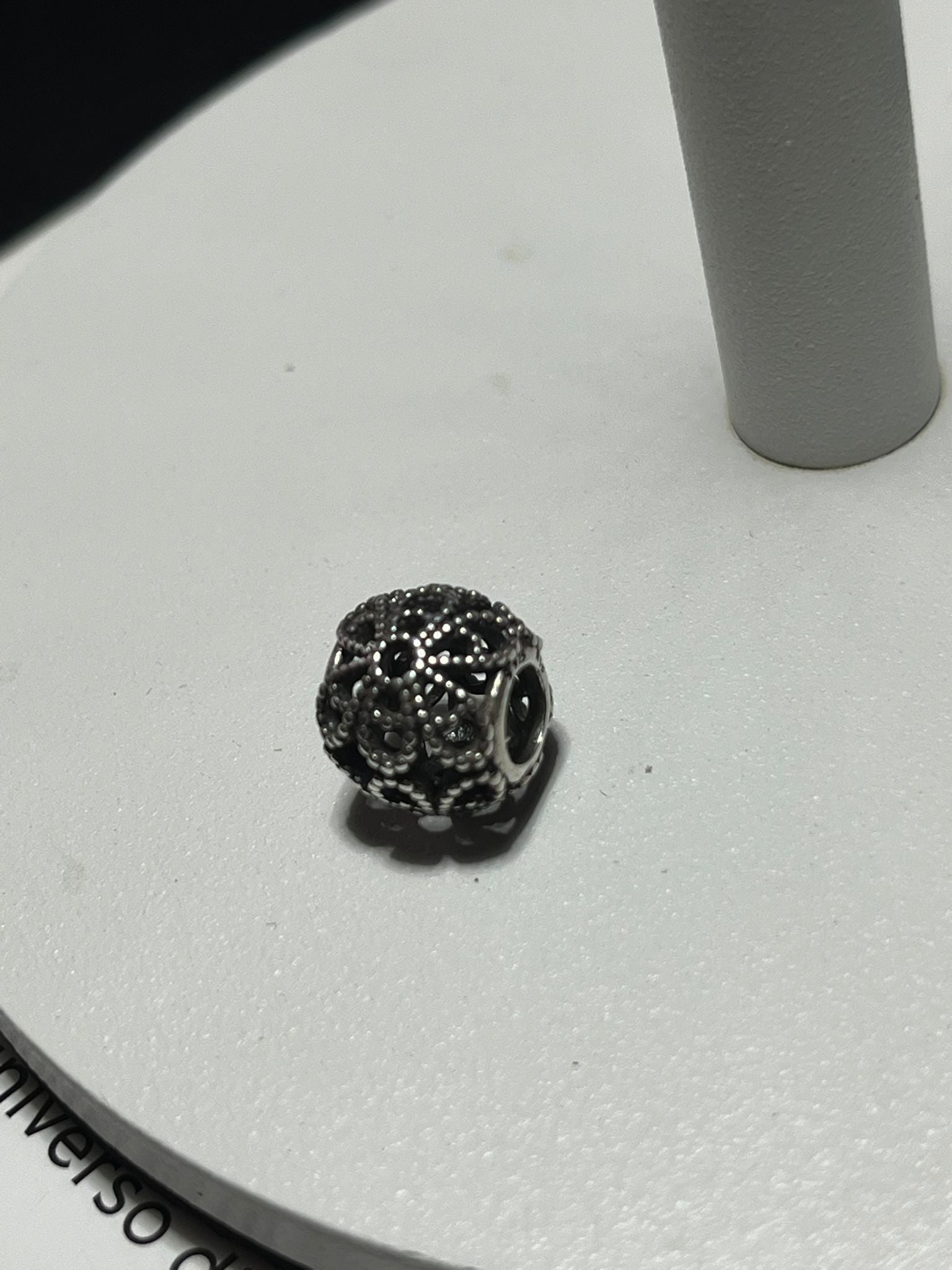 Charm Openwork Fiore in Argento