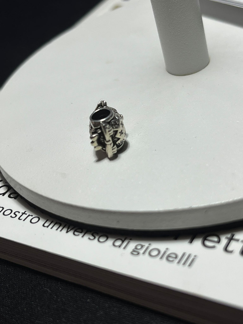 Charm Gufo Laurea in Argento