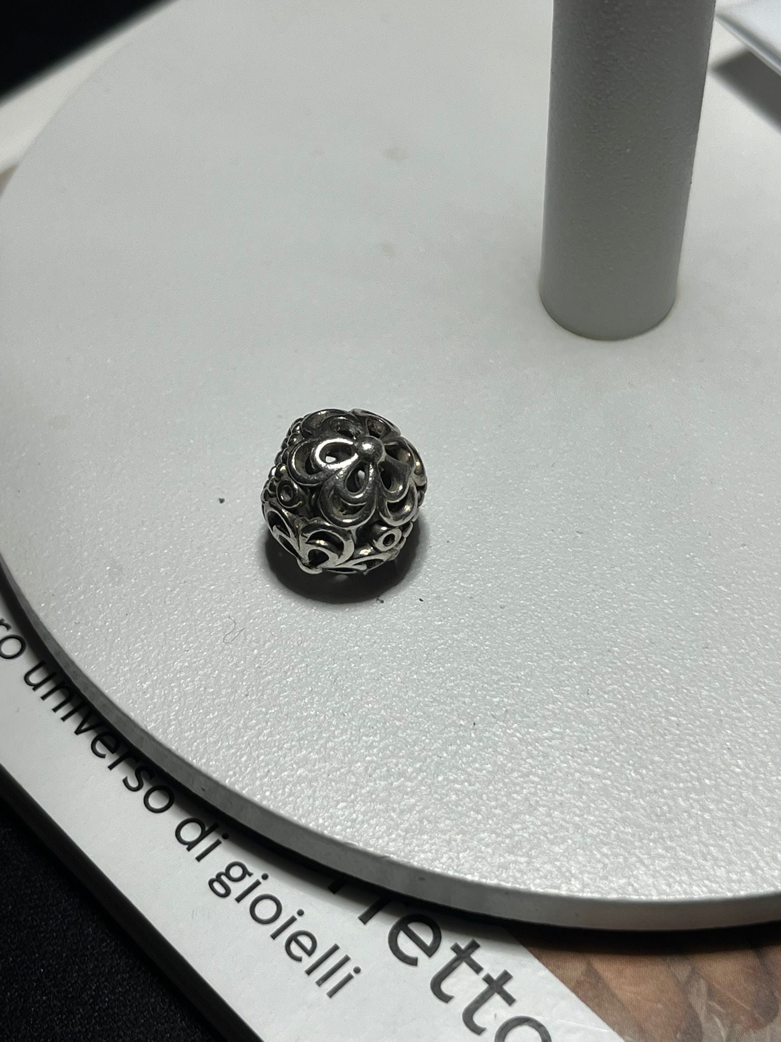 Charm Openwork Fiori di Melo in Argento