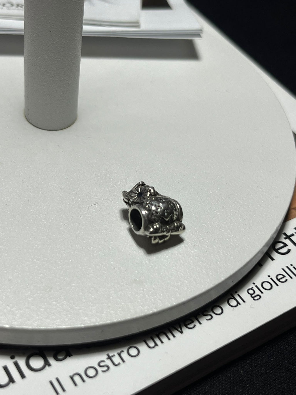 Charm Gufo Laurea in Argento