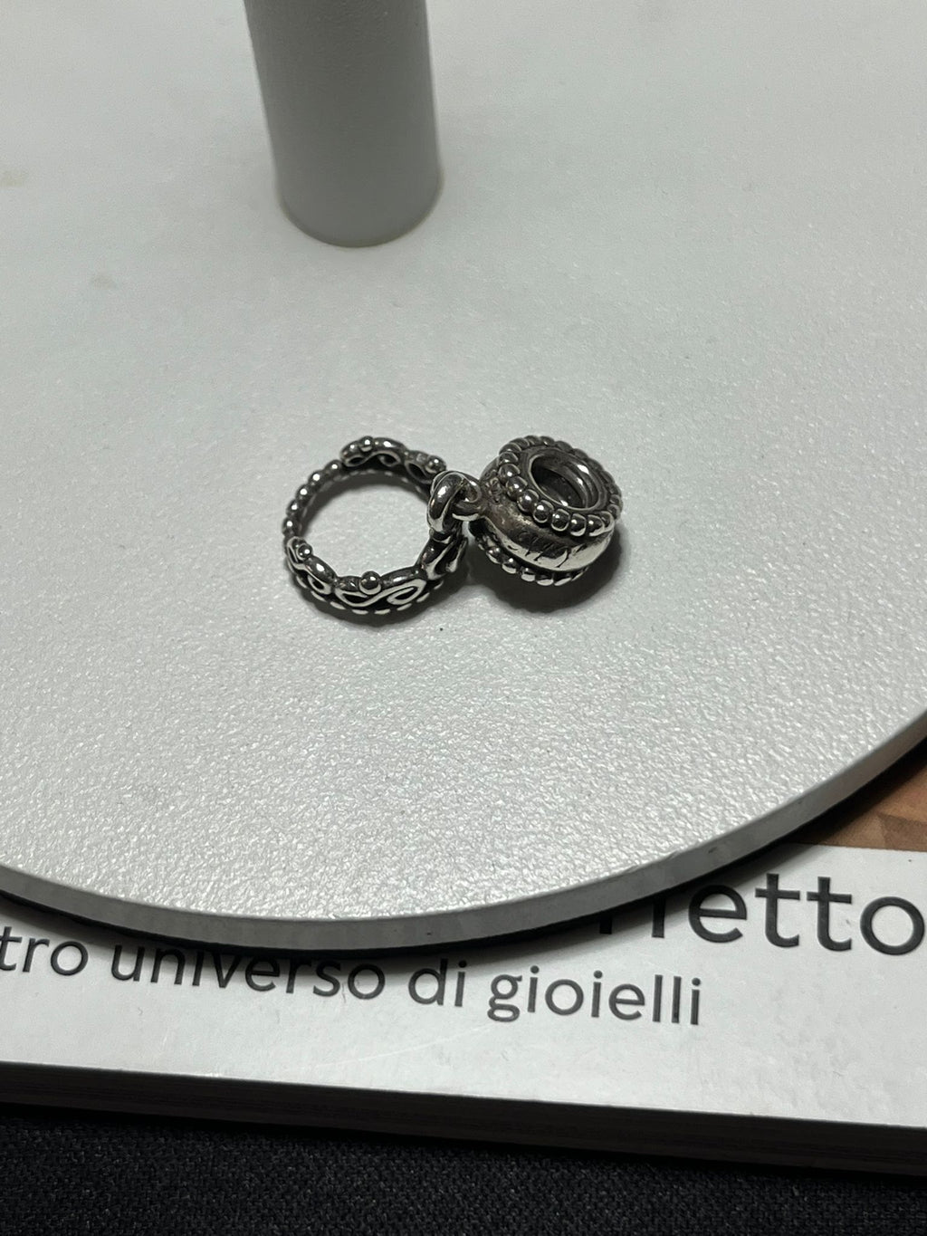 Charm pendente Corona Princess in Argento