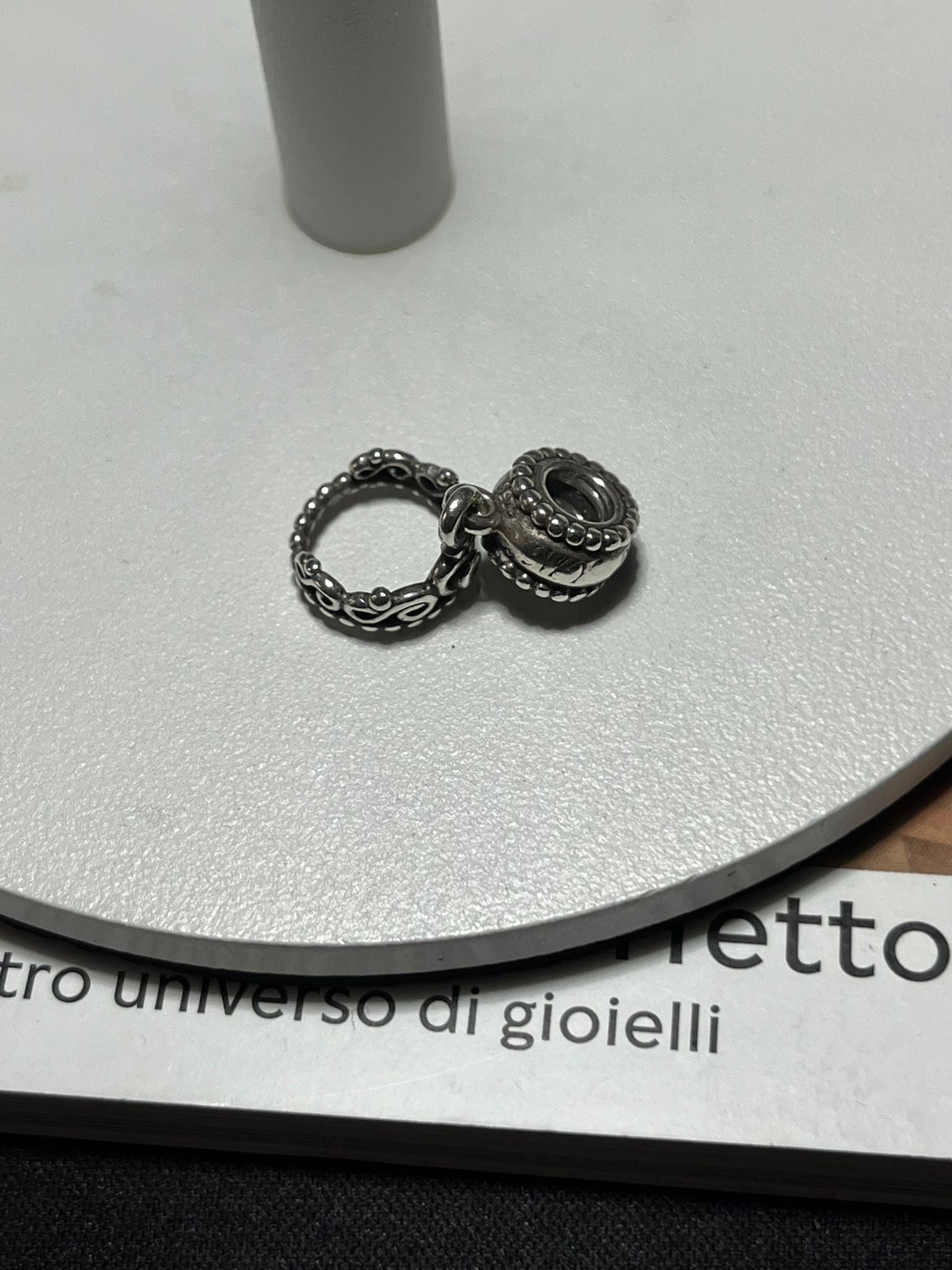 Charm pendente Corona Princess in Argento