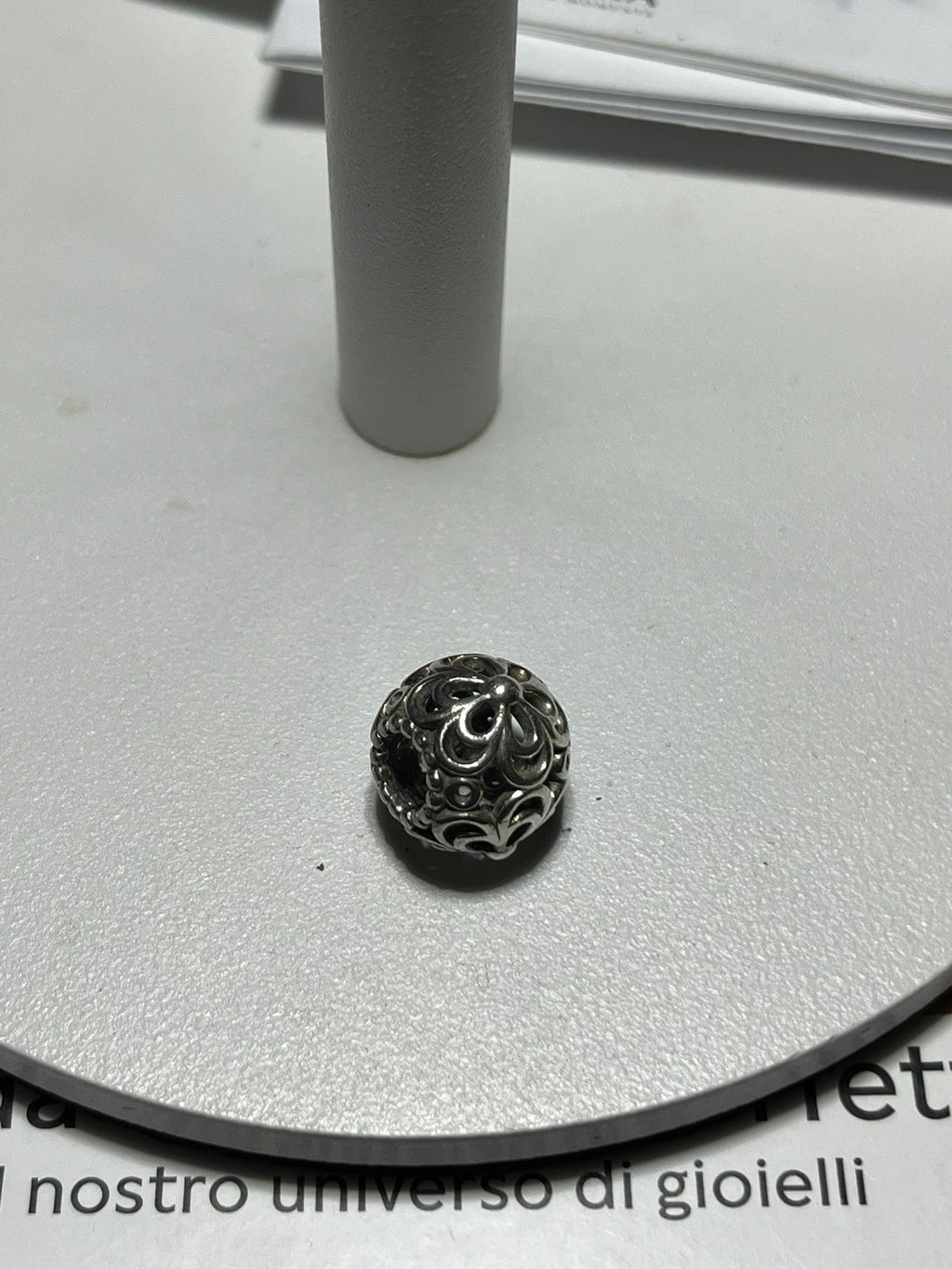 Charm Openwork Fiori di Melo in Argento