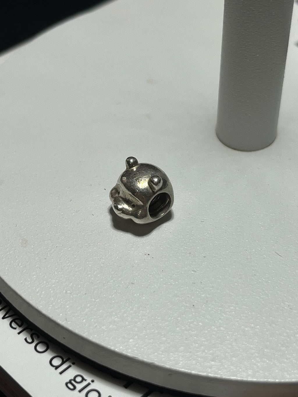 Charm Testa Winnie the Pooh in Argento