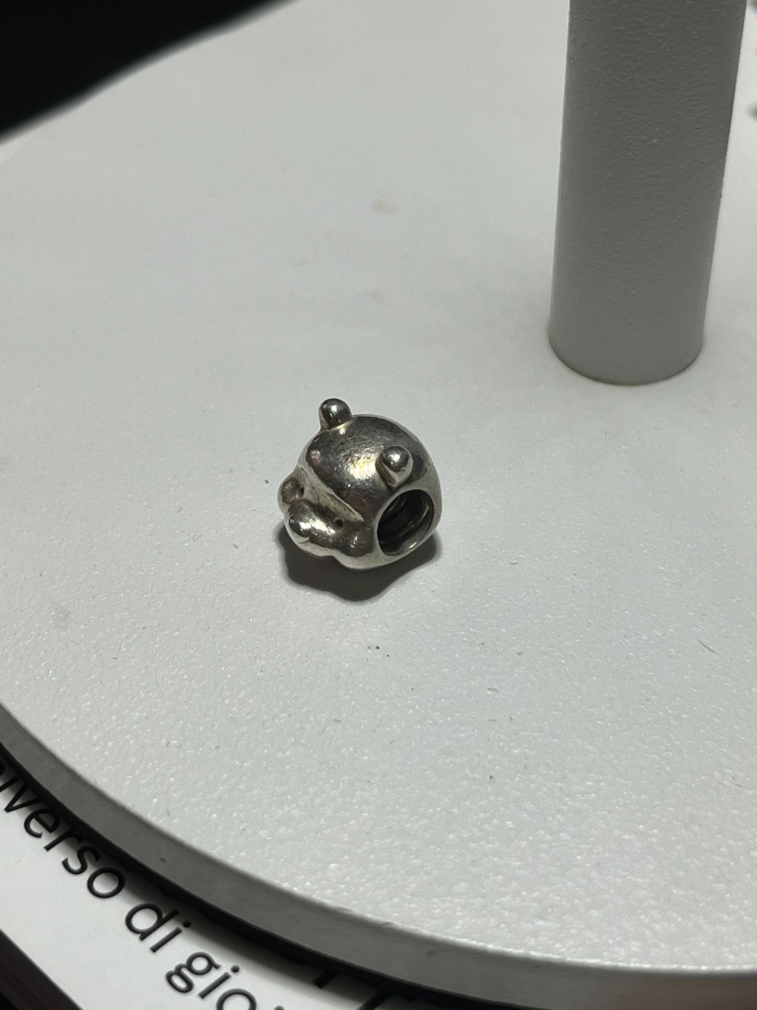 Charm Testa Winnie the Pooh in Argento