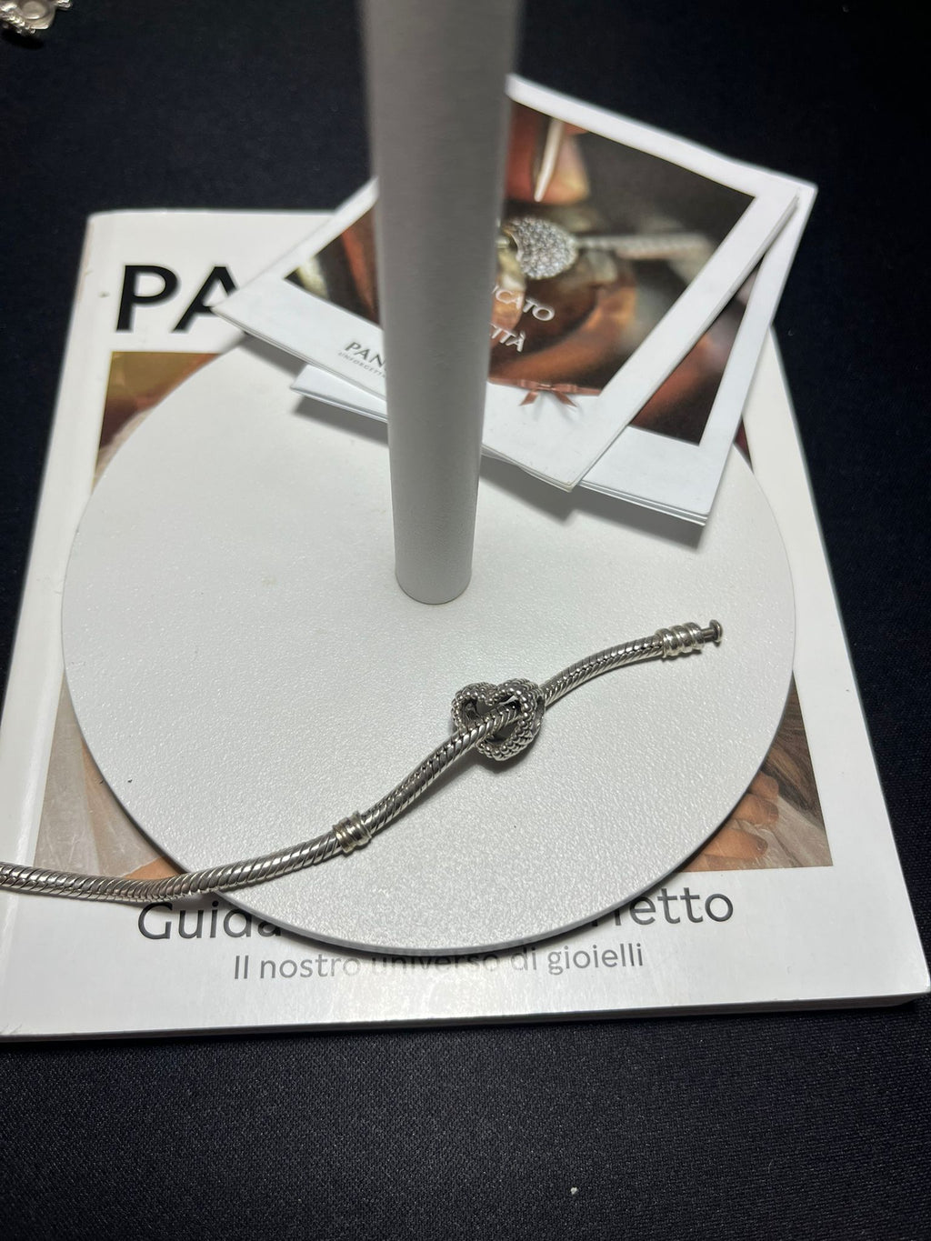 Charm Cuore Aperto con Perline in Argento