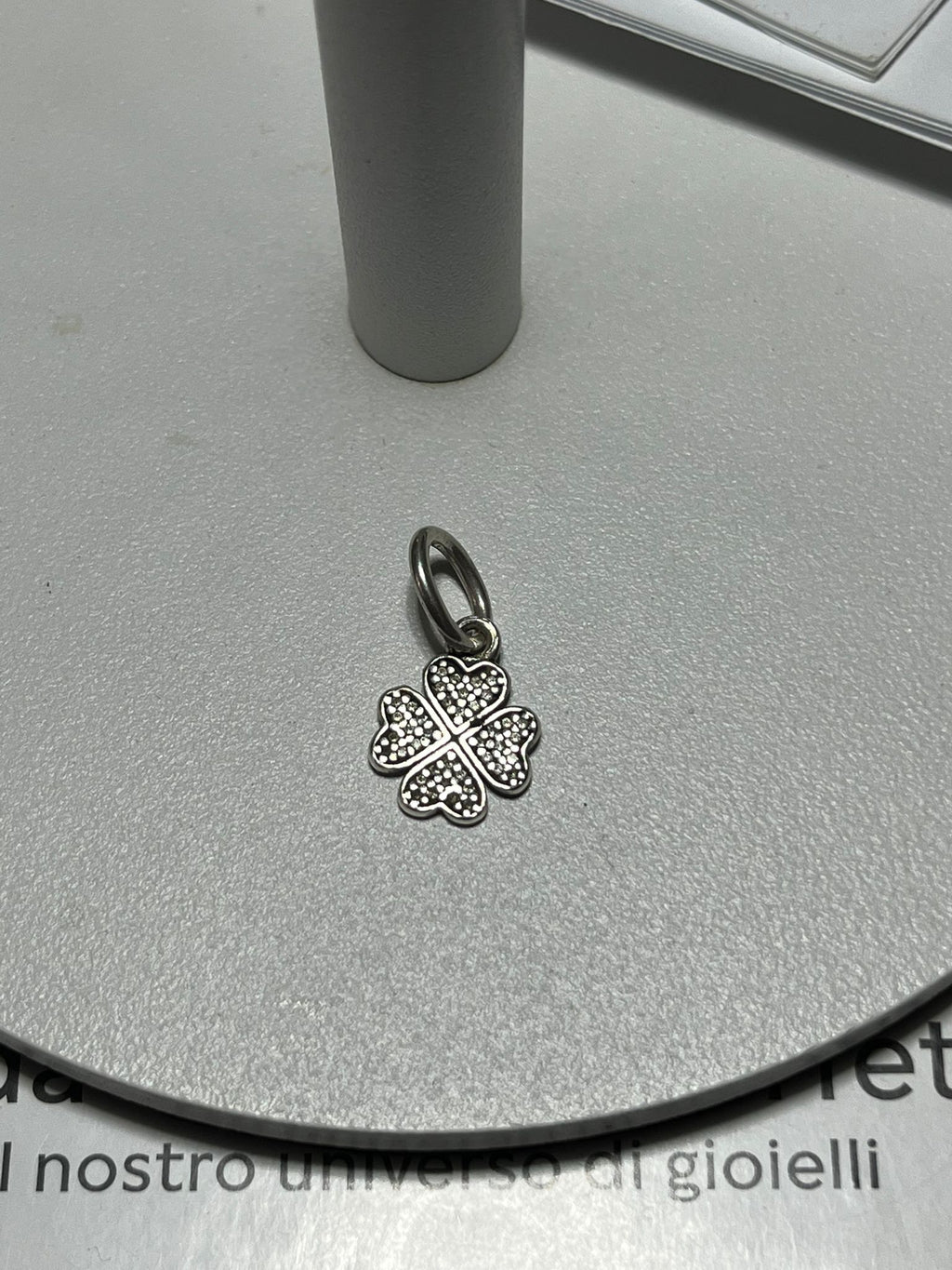 Charm Pendente Quadrifoglio in Argento