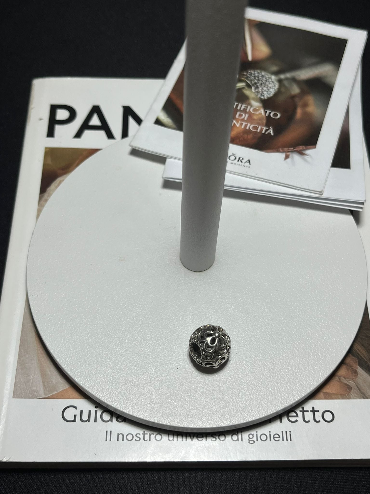 Charm Openwork Fiori di Melo in Argento