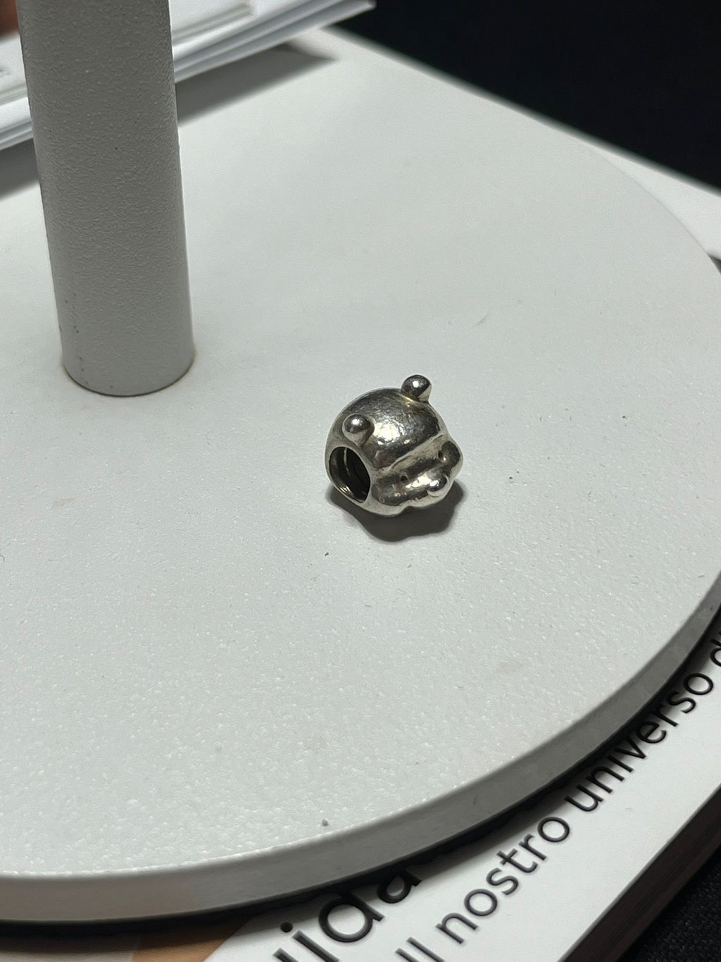 Charm Testa Winnie the Pooh in Argento