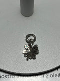 Charm Pendente Quadrifoglio con Perlina in Argento
